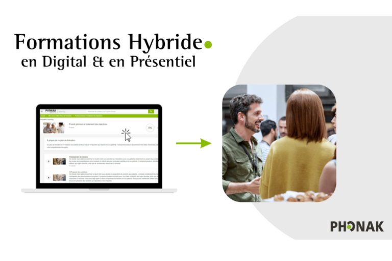 Phonak, propose à ses partenaires un programme de formations en présentiel et en digital Suite au lancement de Phonak Slim, les experts Phonak proposent, ce printemps, 3 formations LIVE les 16, 23 et 30 mai à 13h. Celles-ci permettront aux audioprothésistes de poser toutes leurs questions additionnelles et d’échanger avec les experts.