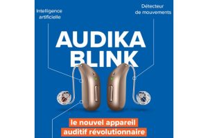 Blink, l’aide auditive d’Audika pilotée par capteurs de mouvements