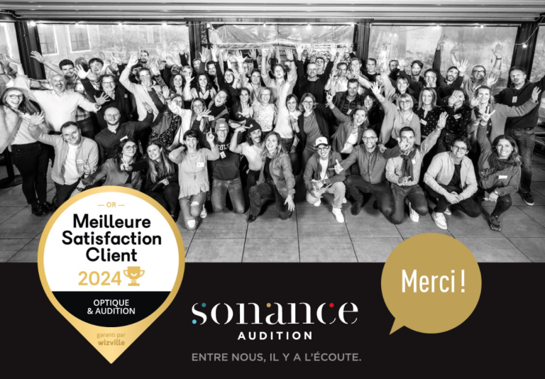 Satisfaction client : Sonance Audition classé Or